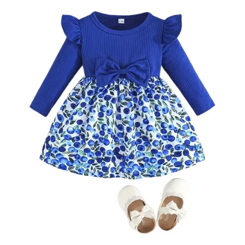 Vestido Para Niña De Arándanos