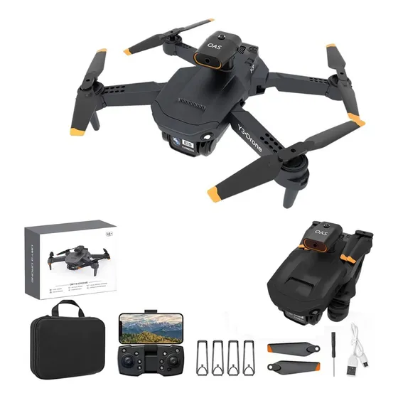 Drone Y3 Câmeras 8k 1080p Duplas, Capacidade Fluxo Óptico