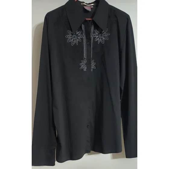 Camisa Manga Larga Negra 