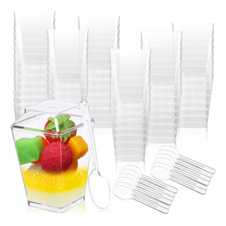 Vasos De Postre Mimorou De 5 Oz Con Tapas, 200 Piezas Vasos De Postre Mimorou De 5 Oz Con Tapas, 200 Piezas