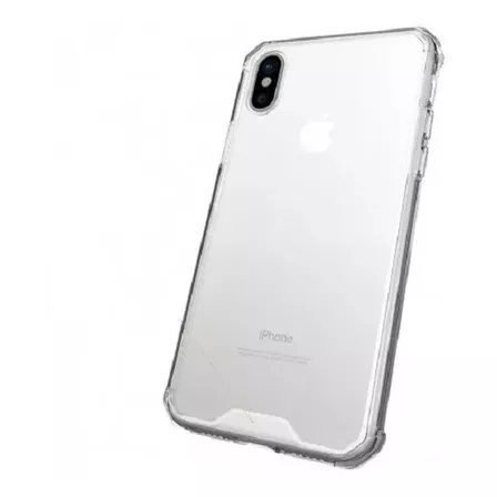 Carcasa Para iPhone XR Transparente Rugged + Mica Vidrio