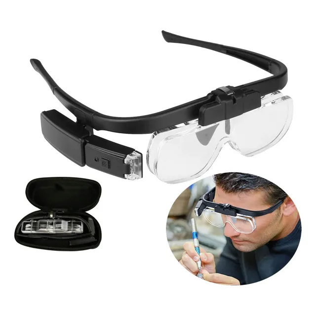Lupas Light Loupe.. 5x Cabeça Fone Ouvido Led