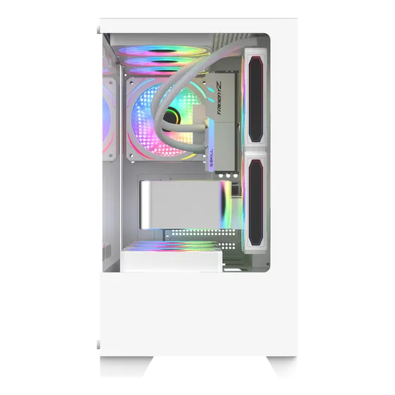 Gabinete Raptor Thunder Strike Mid-tower Rgb Fan X1 White