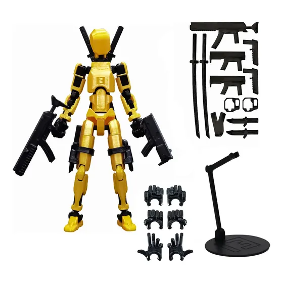 Figura De Acción Dummy 13 Con Armas + Base + Manos