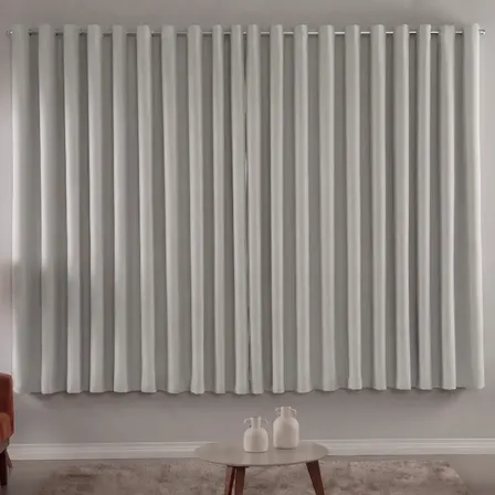 Cortina Blackout Liso 2,00 X 1,80 Blecaute Bloqueia 100% Cor Gelo