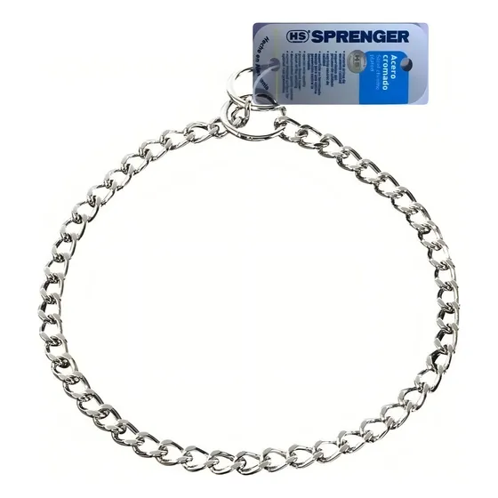 Collar Alemán Hs Sprenger 2 Mm X 60 Cm Perro Entrenar Color Acero Cromado Eslabón Redondo Tamaño Del Collar 60 Cms