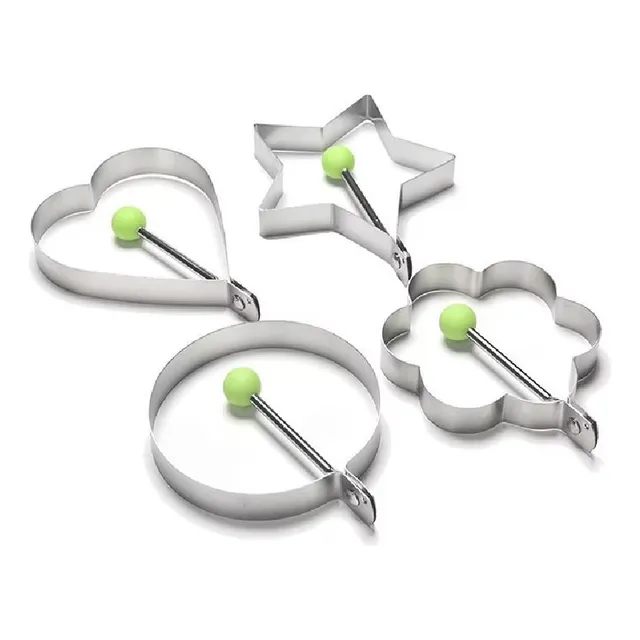 Set 4 Moldes De Metal Para Cocina Reposteria