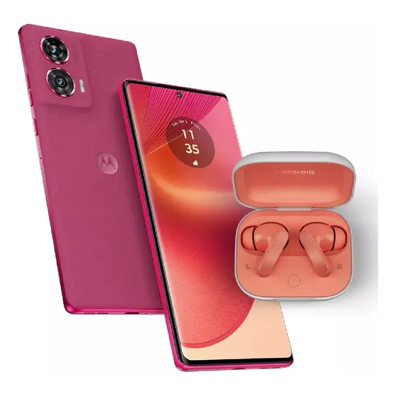 Motorola Edge 50 Fusion Con Buds Guitar Hot Pink | Cuotas sin interés