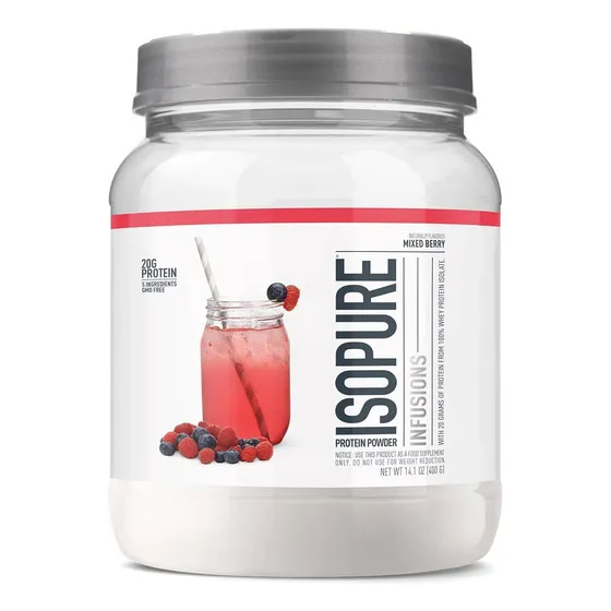 Proteína En Polvo Isopure Infusions Mixed Berry, 20 G, Suero
