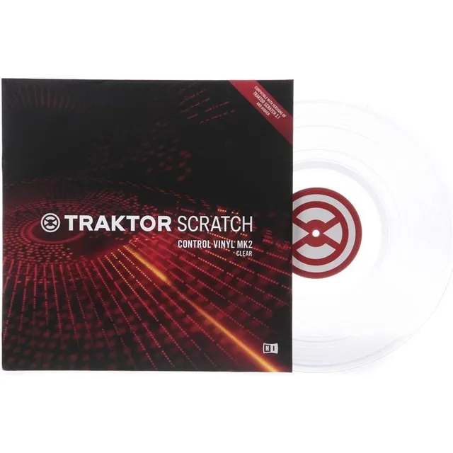 Traktor Scratch Control Vinyl Mk2 Native Instruments Pieza Color Clear