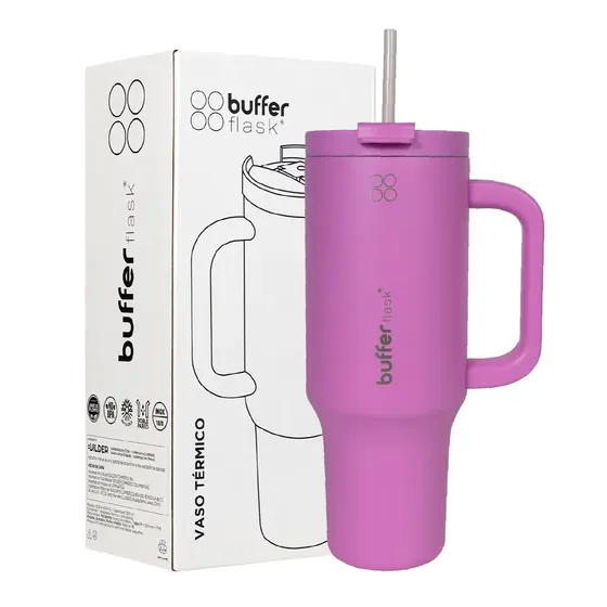 Vaso Termico Frio Y Calor Termo Mug Buffer 1.2 Lt Inoxidable Dani Pink