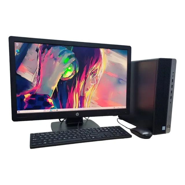 Equipo Completo Cpu Hp 800 G4 I5 8va 16ram 1tera Monitor 24 