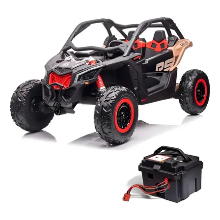 Carro Elétrico Infantil Maverick Utv - Com Bateria Extra 24v Cor Bege Voltagem Do Carregador 127/220v