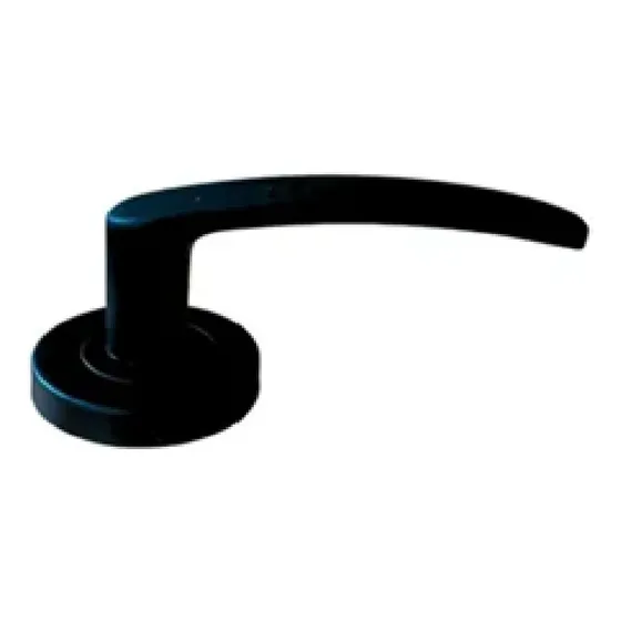 Manija Florencia Negro Mate Picaporte Doble Yale