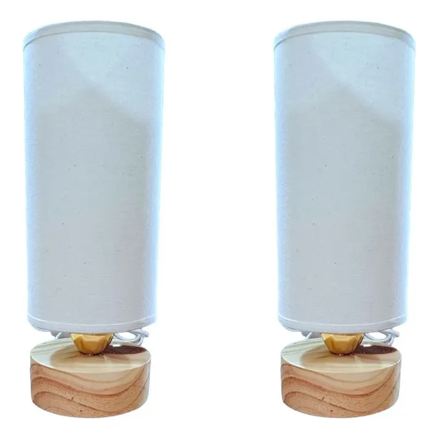 Kit 2velador Moderno Minimalista Cilindro Lampara Mesade Luz