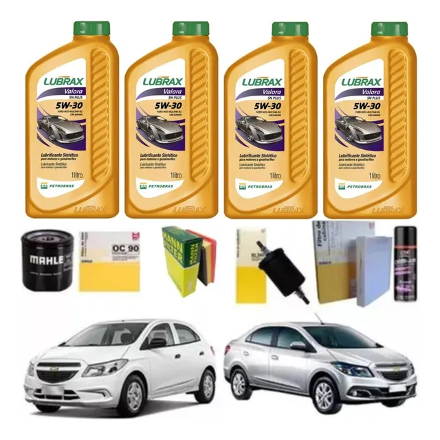 Kit Troca Oleo Completa Onix 1.0 1.4 2013 2014 2015 2016 17