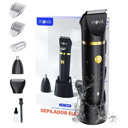 Kit Aparador Inova Elétrico 3 em 1 para Barba, Cabelo e Corpo