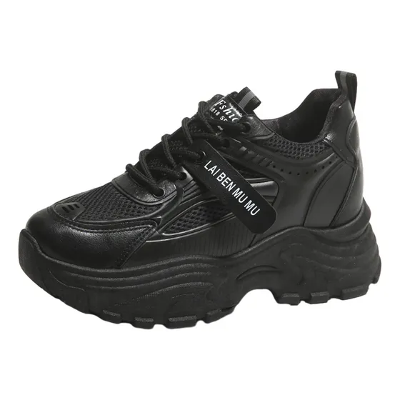 Zapatillas Deportivas De Malla Transpirable Con Plataforma