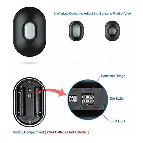 Kerui Long Range Wireless Driveway Alarm Indoor Door Chime K