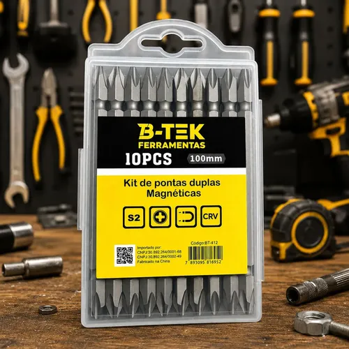 Kit De Bits Com 18 Peças Makita B-28896 P/ Parafus + Brocas