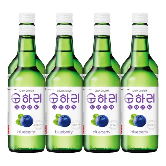 Alcohol Coreano Soju Chum Churum Variedad De Sabores 8 Pzas