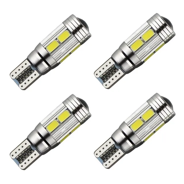 Kit 4 Lampada T10 Pingo Cambus Cree 10 Led Branca Full