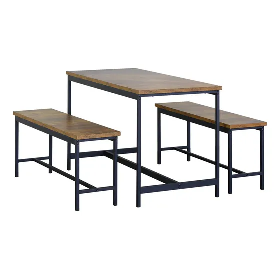 Juego Comedor Industrial Con Dos Bancas Cocina Refmelquiades