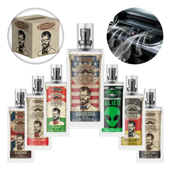 Aromatizante Perfume Automotivo Spray Natuar Car Centralsul