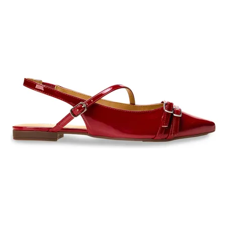 Sapatilha Slingback Feminina Fivela Dupla Anacapri
