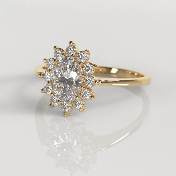 Anillo Reina Oro Amarillo 18k