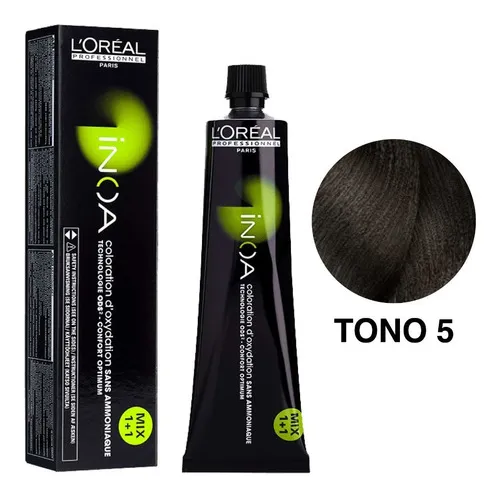Tinte Inoa Permanente - mL a Tono 5 castaño claro