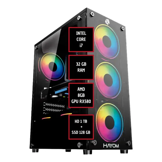 Melhor Pc Gamer Xp Hayom, I7, Ssd+hd 1tb, 32gb Ram, Gpu 8gb