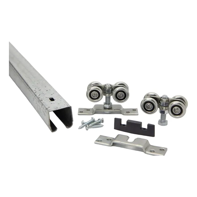 Kit Herrajes Portón Corredizo Colgante D-100 Ducasse X 3 Mts