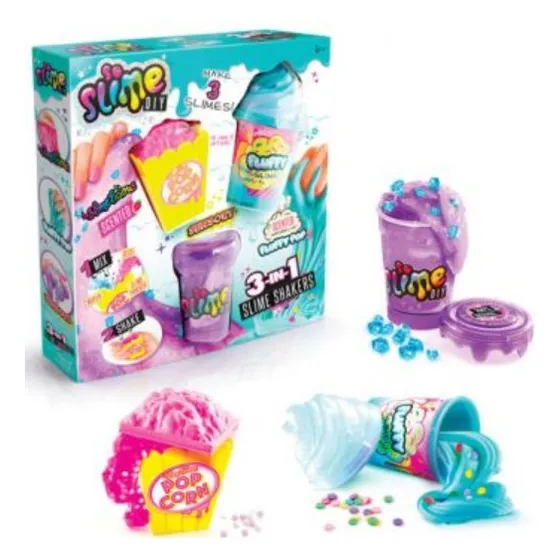 Set  3 En 1 De Potes Slime Shakers Diy 3 Pzs