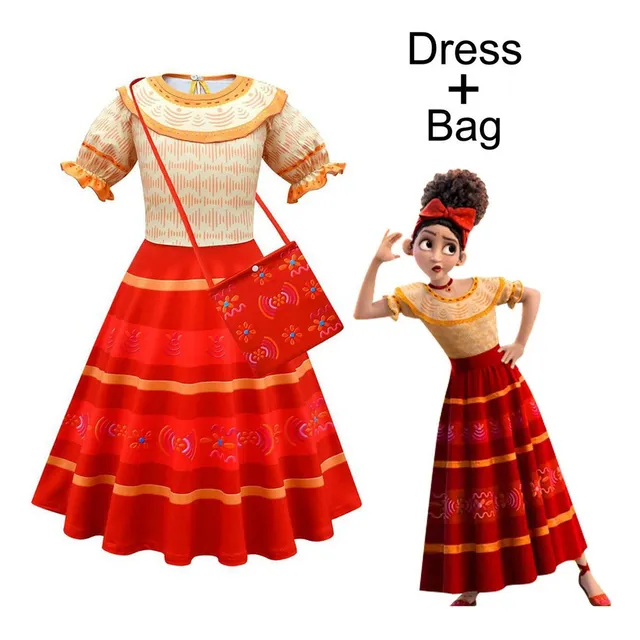 Disfraz De Encanto Madrigal Para Niñas, Vestido De Princesa