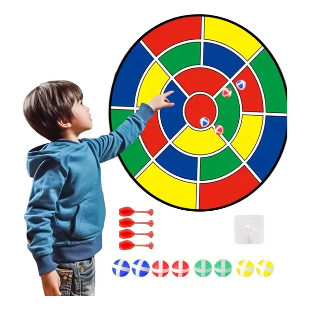 Juego De Lanzamiento De Bola Adhesiva Y Dardos 74cm