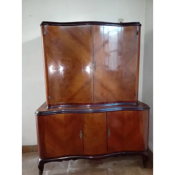 Bargueño Antiguo Marrón Oscuro
