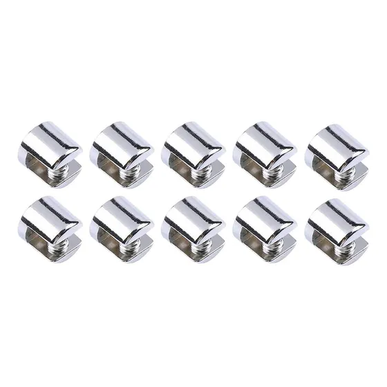 Suportes De Prateleira De Vidro Zx 10x, Braçadeiras De Metal
