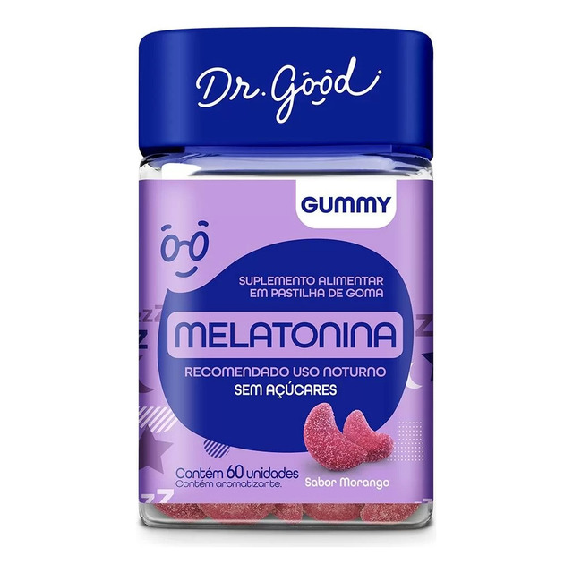 Melatonina Em Gummys 60 Gomas Sabor Morango Good Dr Melatonina Em Gummys 60 Gomas Sabor Morango Good Dr