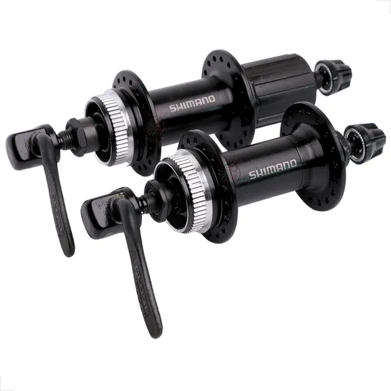Par Cubo Shimano Qc300 36 Furos Mtb Cassete Hg Center Lock