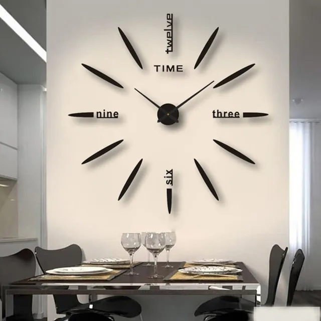 Adhesivo Para Reloj Pared Digital Superficie Espejo Acrilico
