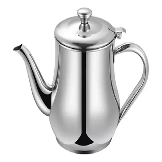 Tetera Con Infusor Jarra De Acero Inoxidable 700ml Cafetera Plateado