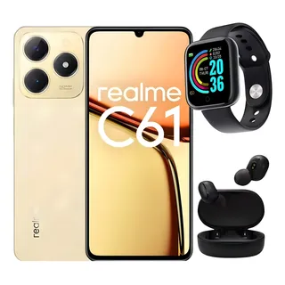 Realme C61 256 Gb 8 Gb Ram Nfc+ Fone Bluetooth+ Relogio+ Nf Realme C61 256 Gb 8 Gb Ram Nfc+ Fone Bluetooth+ Relogio+ Nf