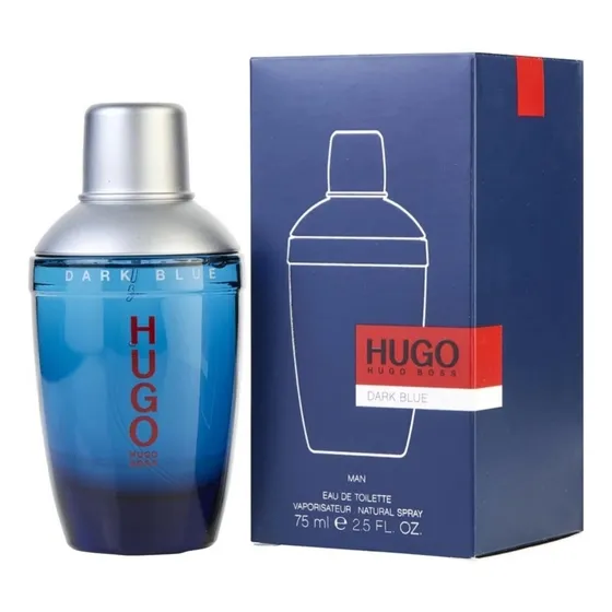 Perfume Original Hugo Dark Blue Hugo Boss Edt Caballero 75ml