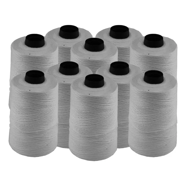 Linha Fio Costurar E Fechar Boca De Saco Rafia Kit 10 Tubo