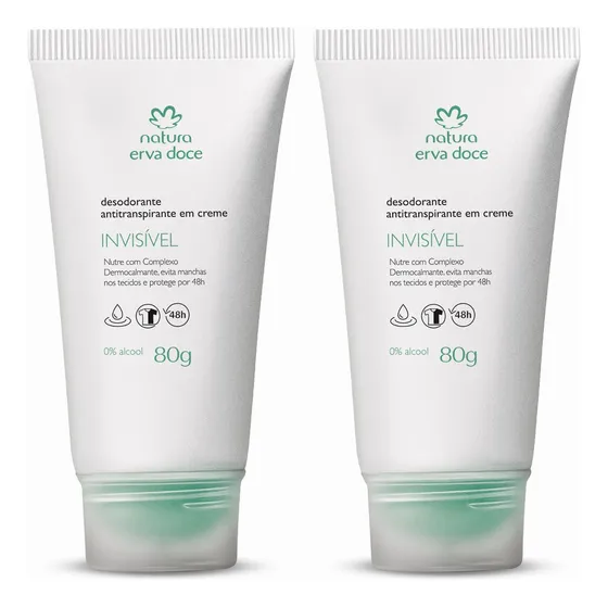 Kit Desodorante Antitranspirante En Crema Erva Doce