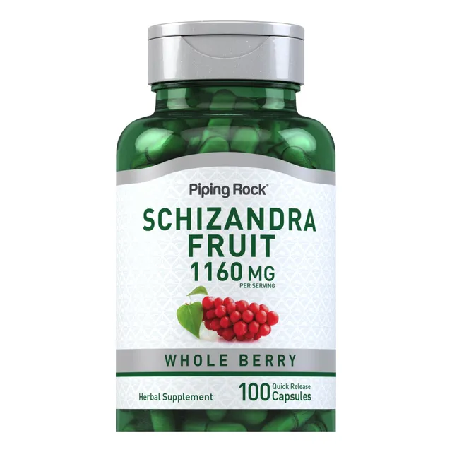 Fruta Schizandra (baya) 580 Mg 100 Cápsulas