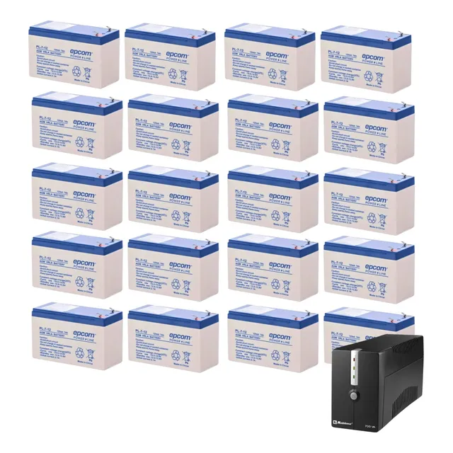 20 Piezas Reemplazo No Break Pl1270 F1 12v 7ah Epcom
