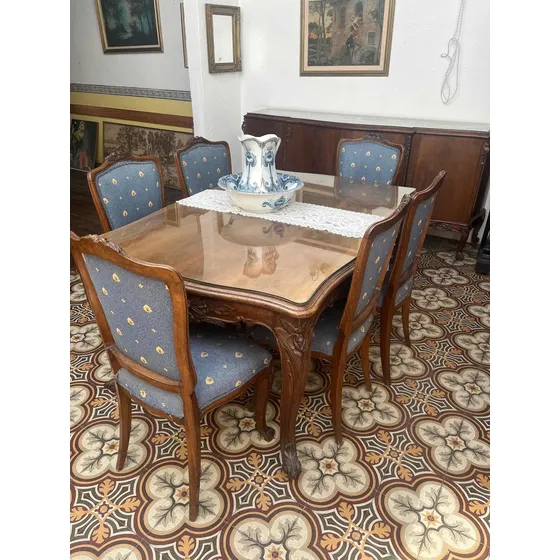 Juego De Comedor Luis Xv