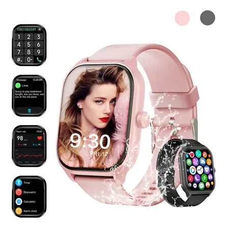 Smartwatch Aiyin X8 2.01  Para Android E Ios Com Bluetooth E Ip68 Rosa